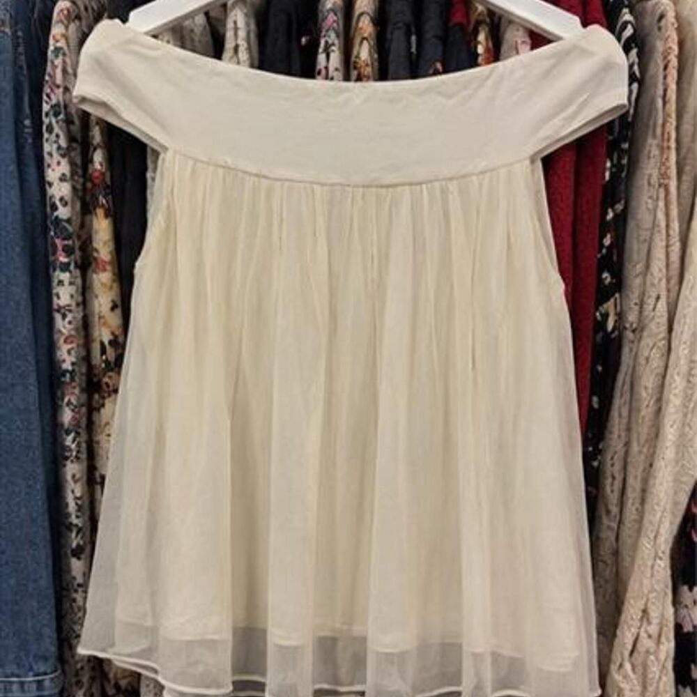 Free-people Women's White and Cream Blouse